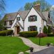 White Tudor House Exterior Color Schemes