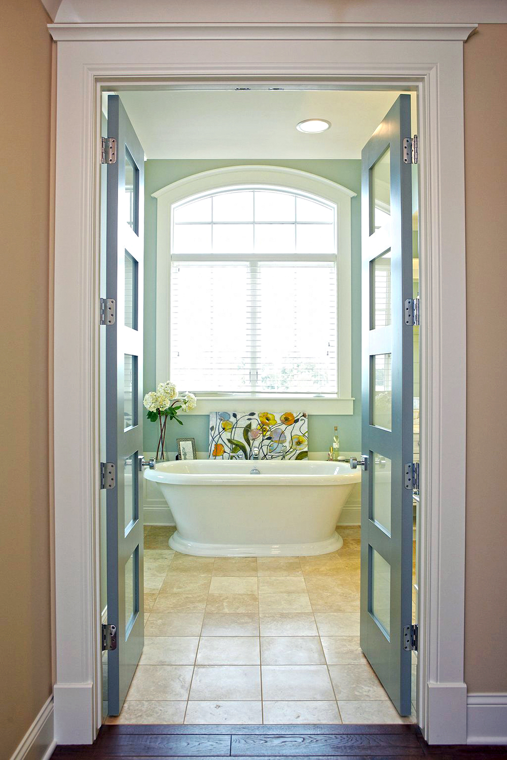 master bedroom bathroom doors